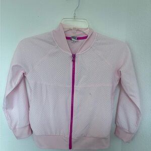 Xersion Light Pink Kids Jacket with Purple Zipper